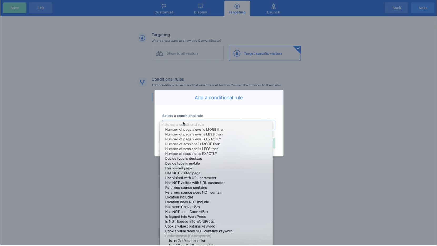 How-to-set-rules-and-control when a ConvertBox is shown to a visitor