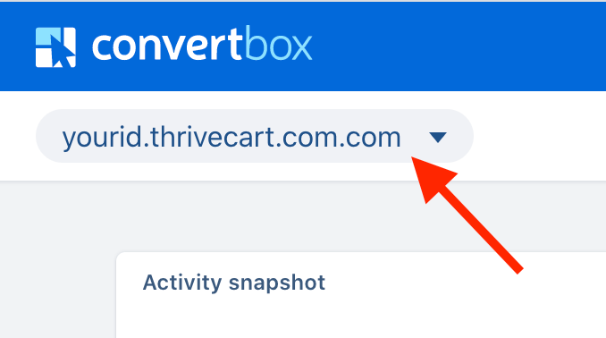 new thrivecart site on convertbox