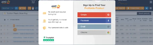 create amzscout account