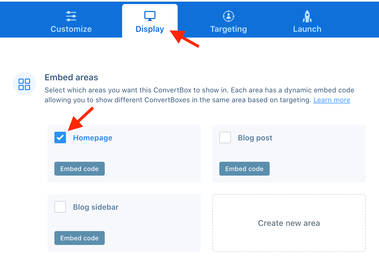 embedded convertbox rules