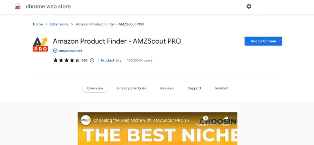 how to install amzscout chrome extension
