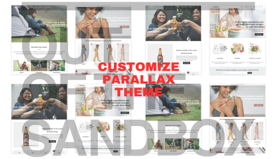 How to Customize Parallax Theme